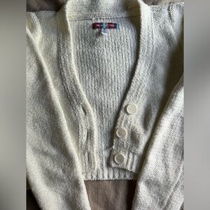 Urban Outfitters White Crop Cardigan